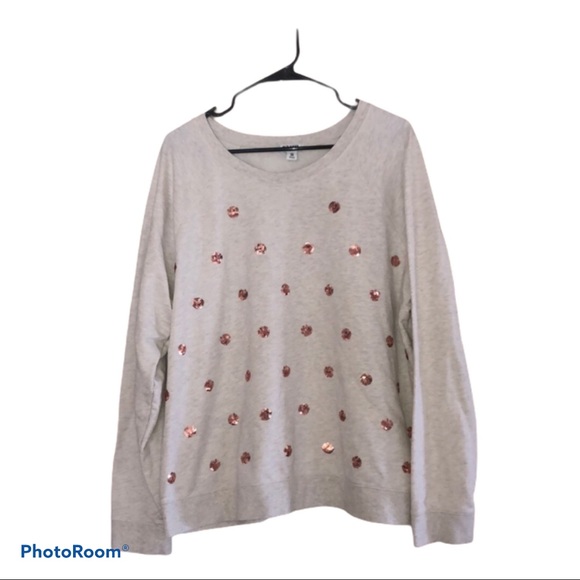 Old Navy Tops - (LAST CHANCE) OLD NAVY • Polka Dot Sequin Top